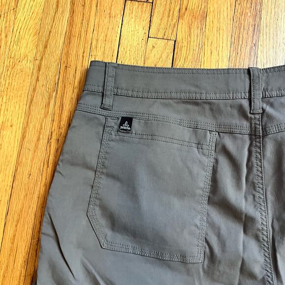 Prana Shorts Mens Large Zion Belted Hiking Performance Tan Light Brown - Picture 5 of 11